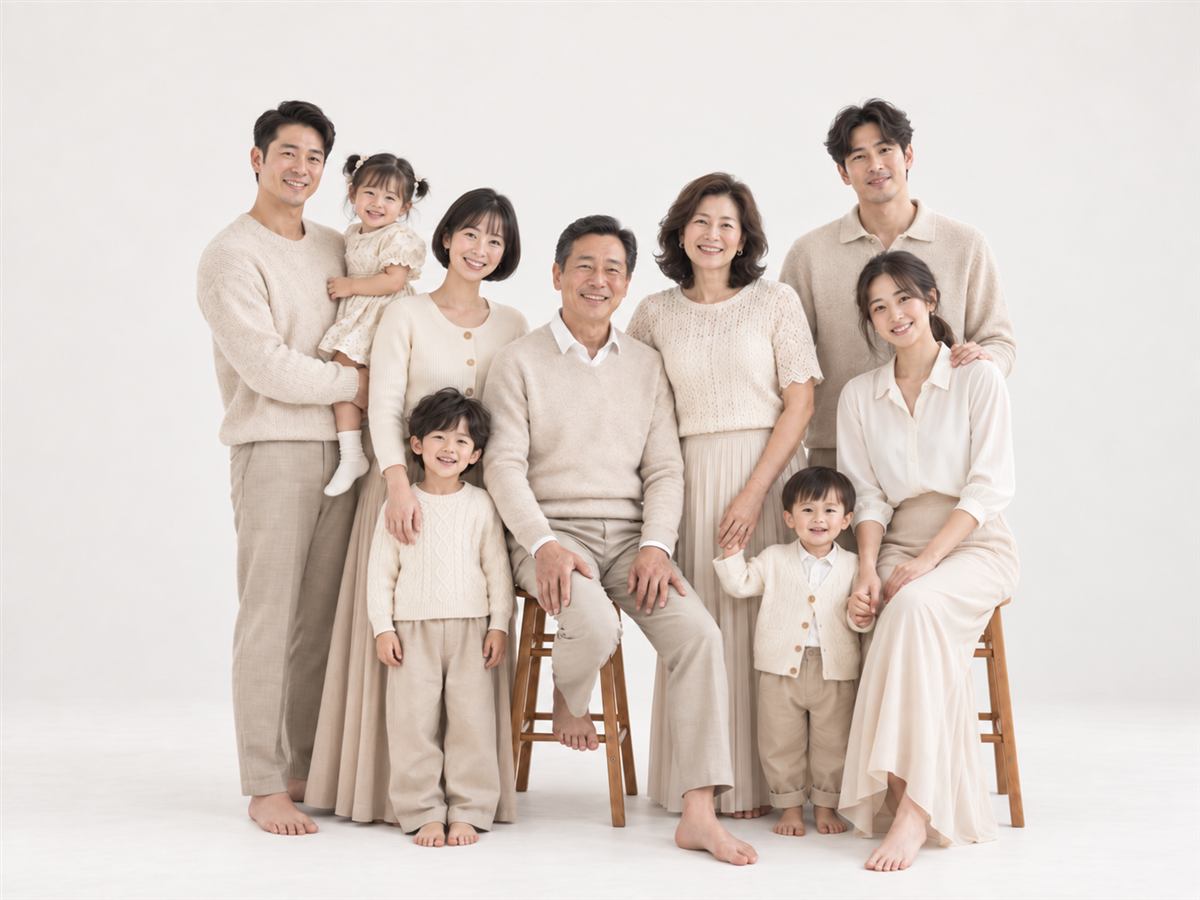 대가족사진 대표 사진
