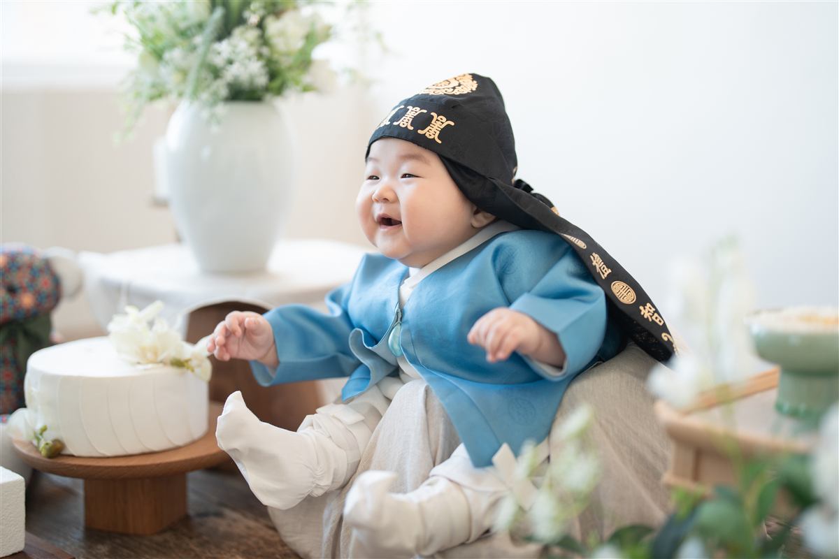백일 예시 사진